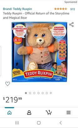 Teddy Ruxpin Exclusive Original Outfit New In The Box Electronic Children's Animated Toy Thumbnail