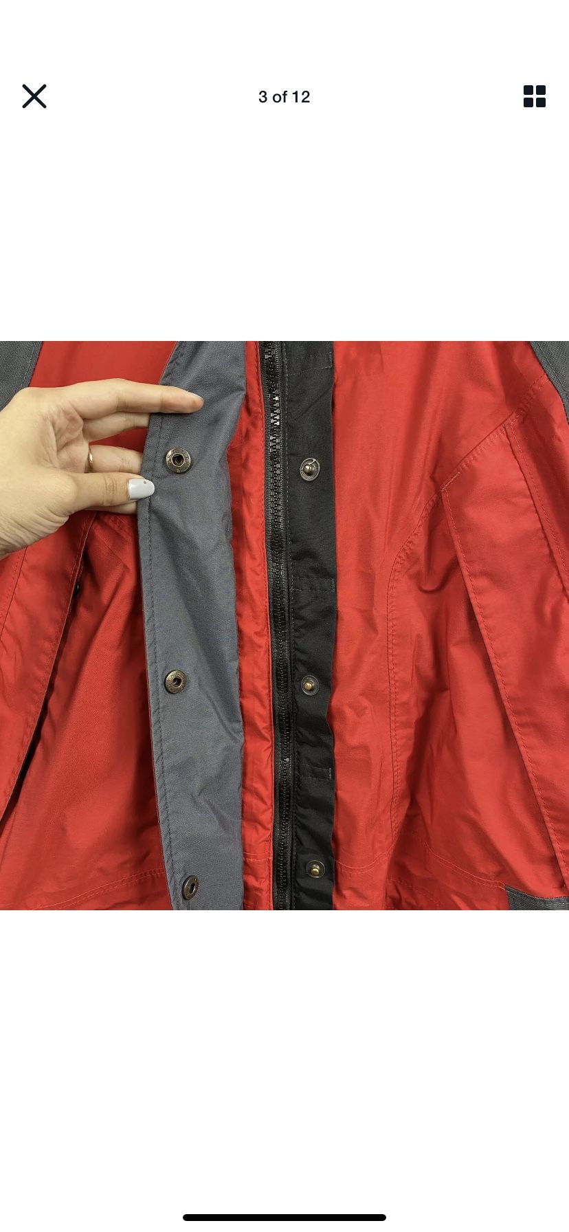Columbia Sportswear Company Omni Tech Waterproof Breathable Red Jacket Sz.Large