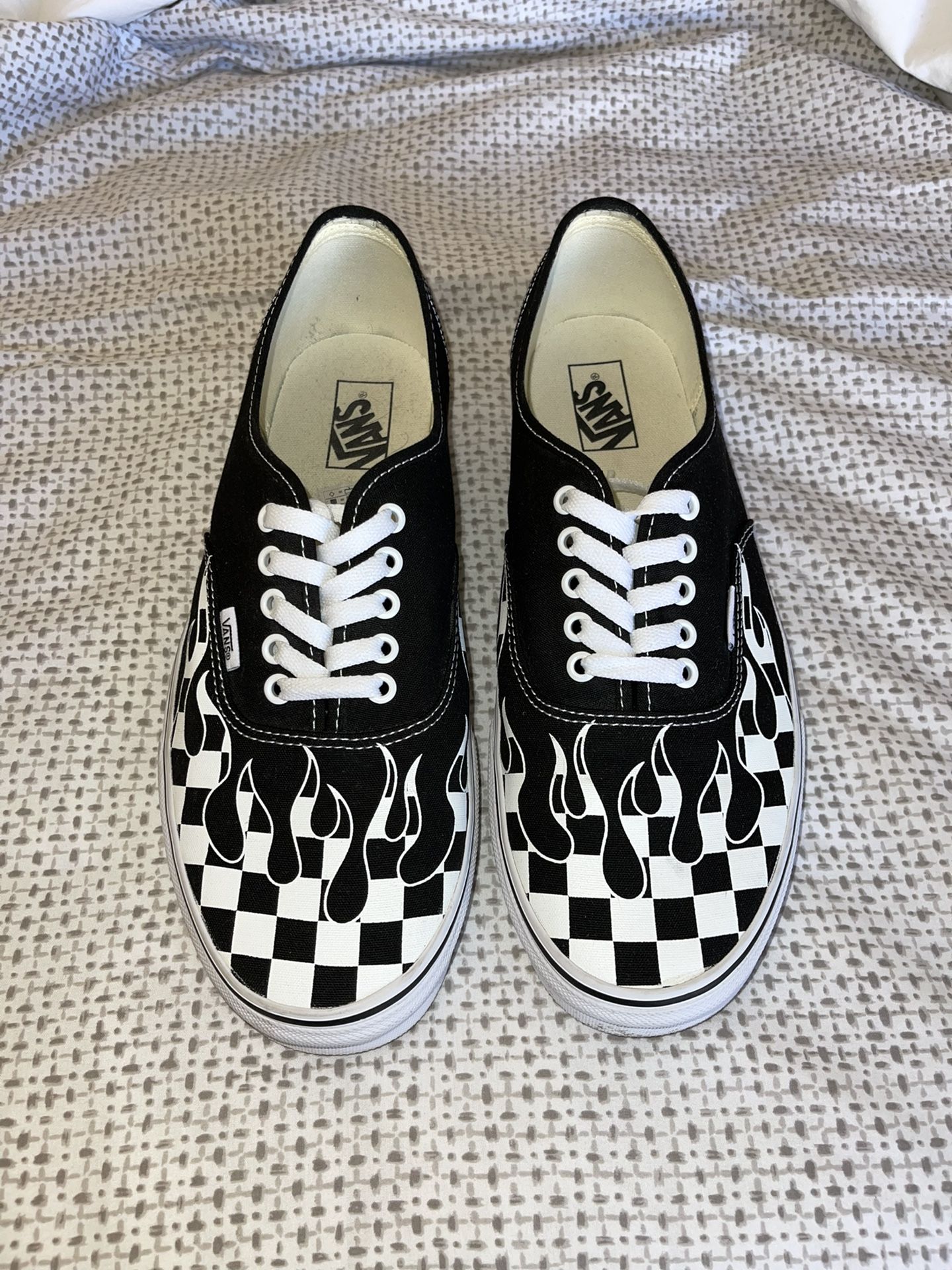 Vans Checkered Flames Authentic Low Top Shoe for Sale in