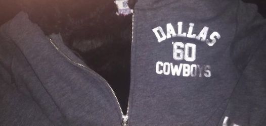 Victoria Secret PINK Dallas Cowboys Sequin Fur Lined Jacket Hoodie Medium M Thumbnail