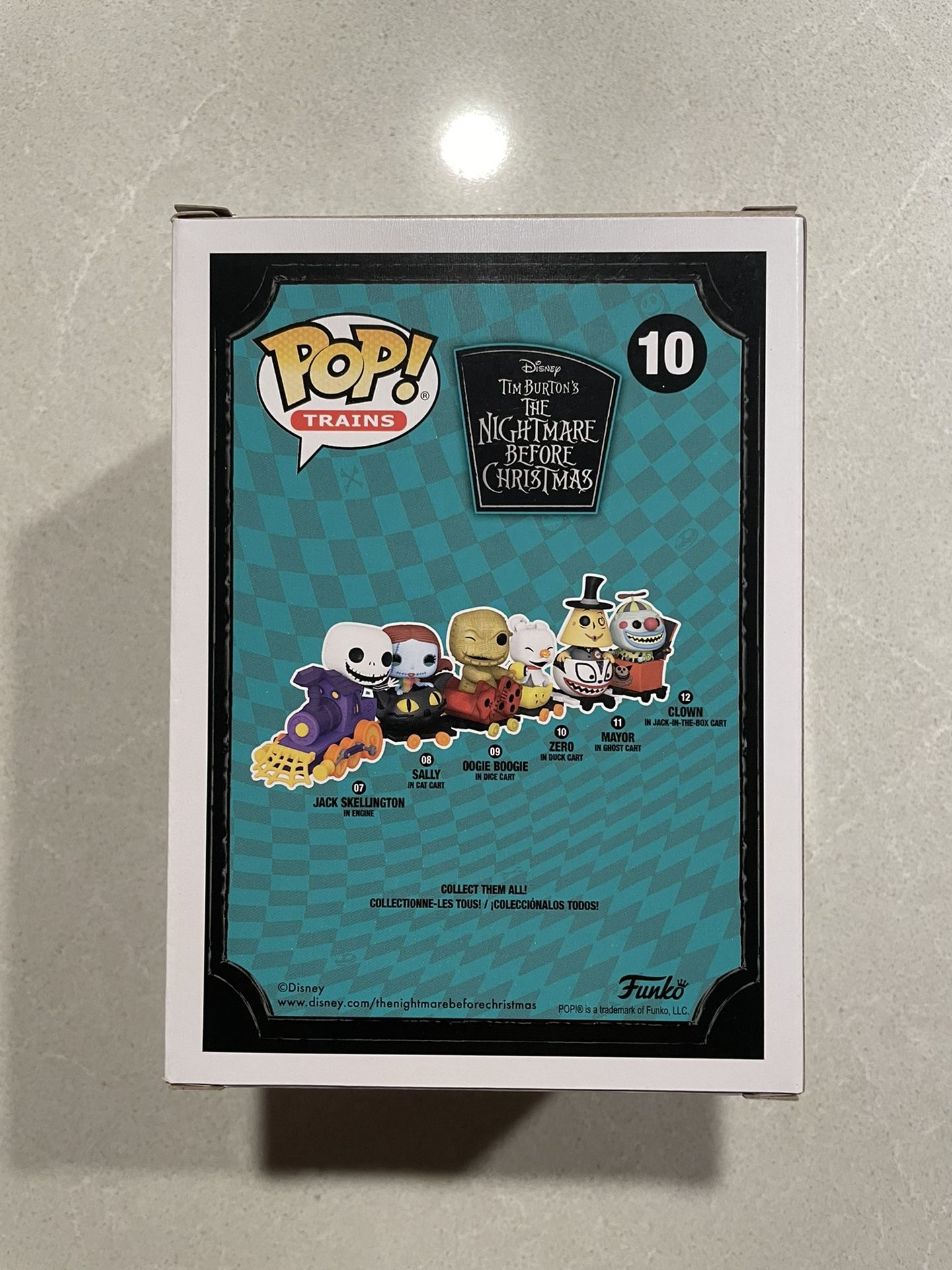 GLOW Zero in Duck Cart Funko Pop *MINT* Hot Topic Exclusive GITD Disney Nightmare Before Christmas Train 10 with protector NBC