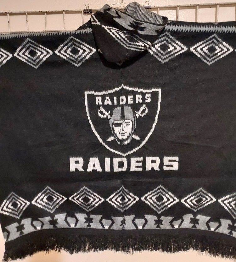 Raiders Hooded Poncho
