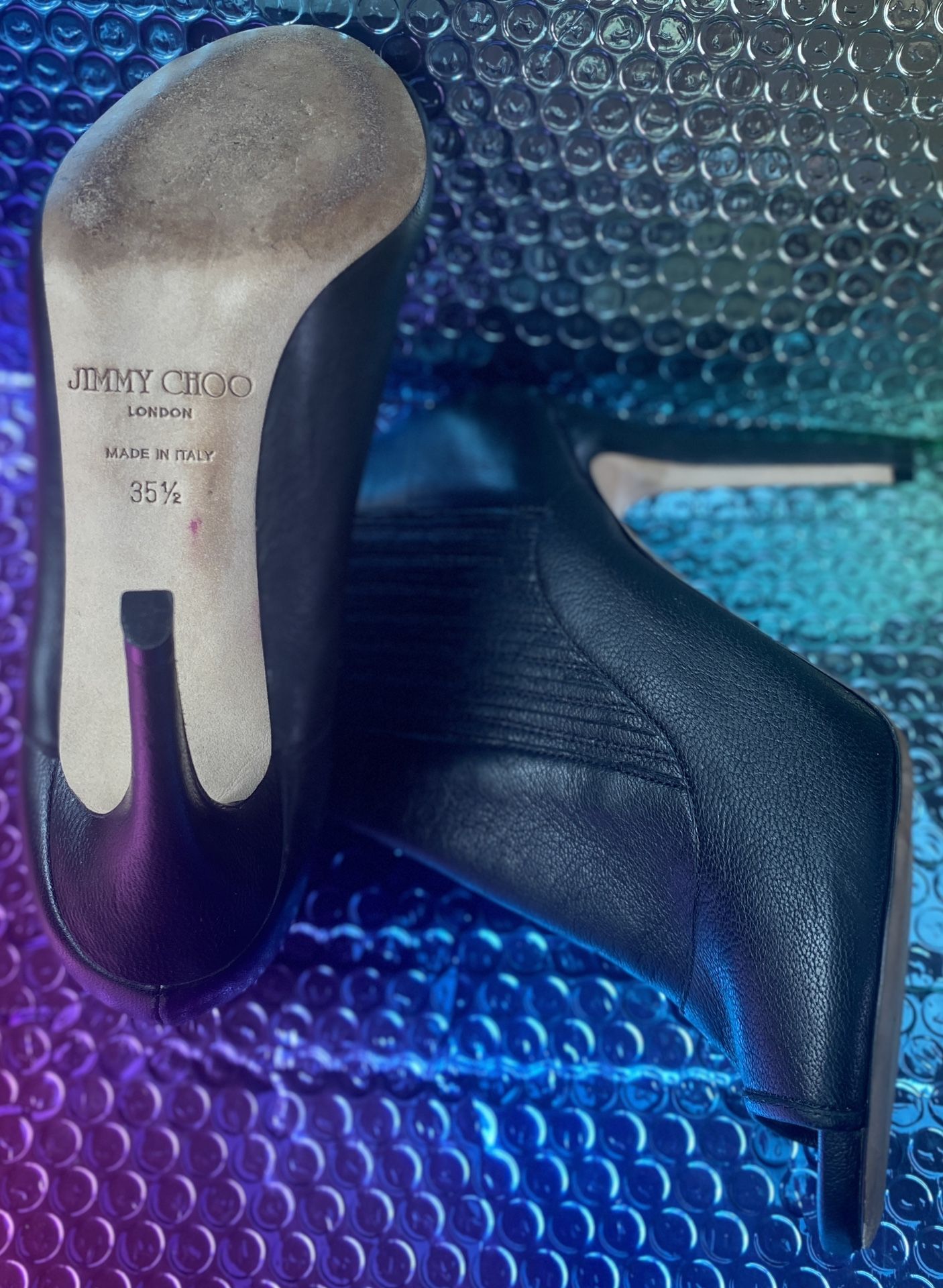 Open Toed Heeled Jimmy Choo Booties