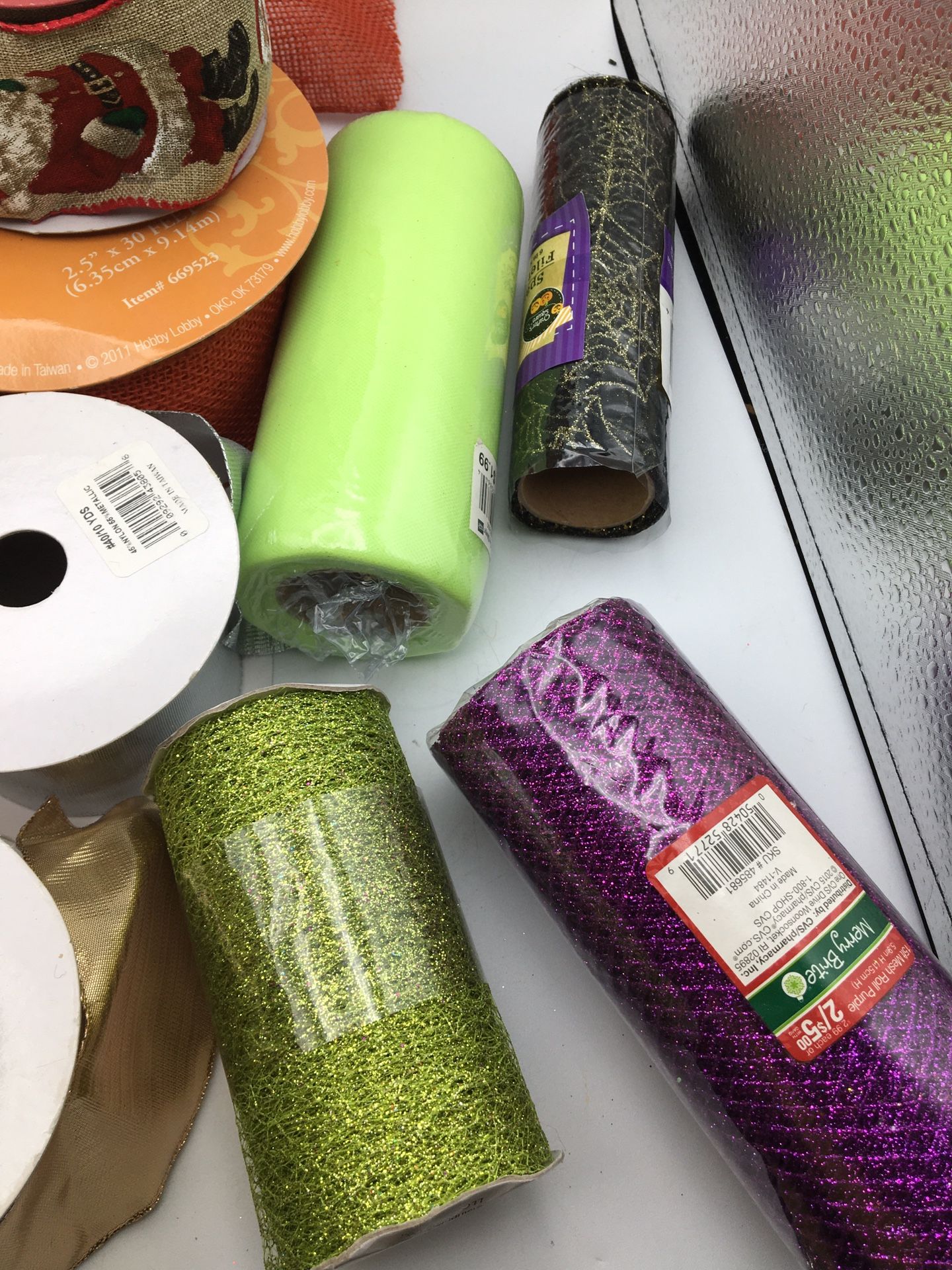 Craft Lot Ribbon And Deco Mesh