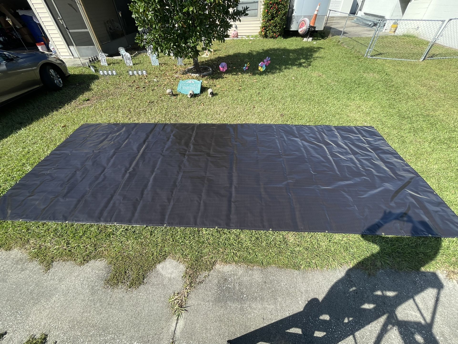 Black Heavy Duty Tarp With Grommets