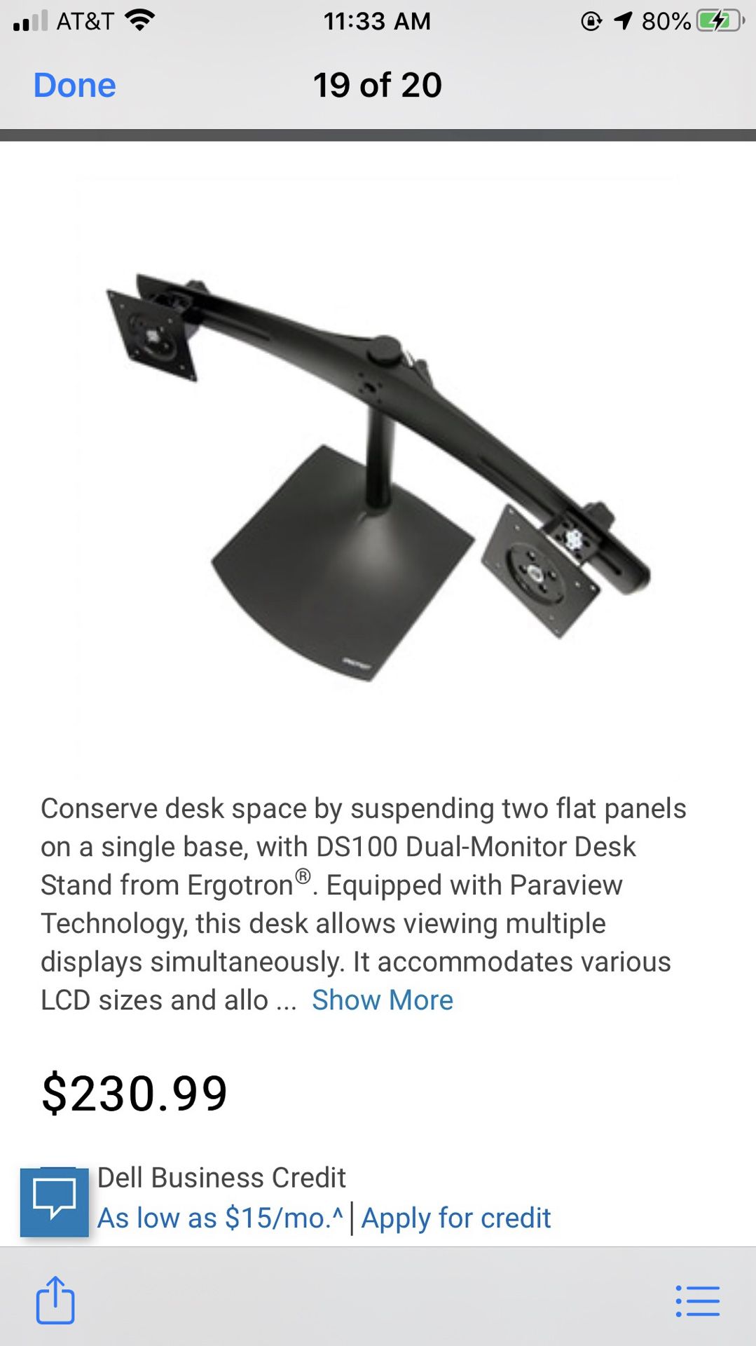 Dual monitor stand new