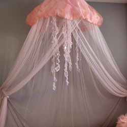 Aquaglow Jellyfish Light Up Canopy Pink Thumbnail