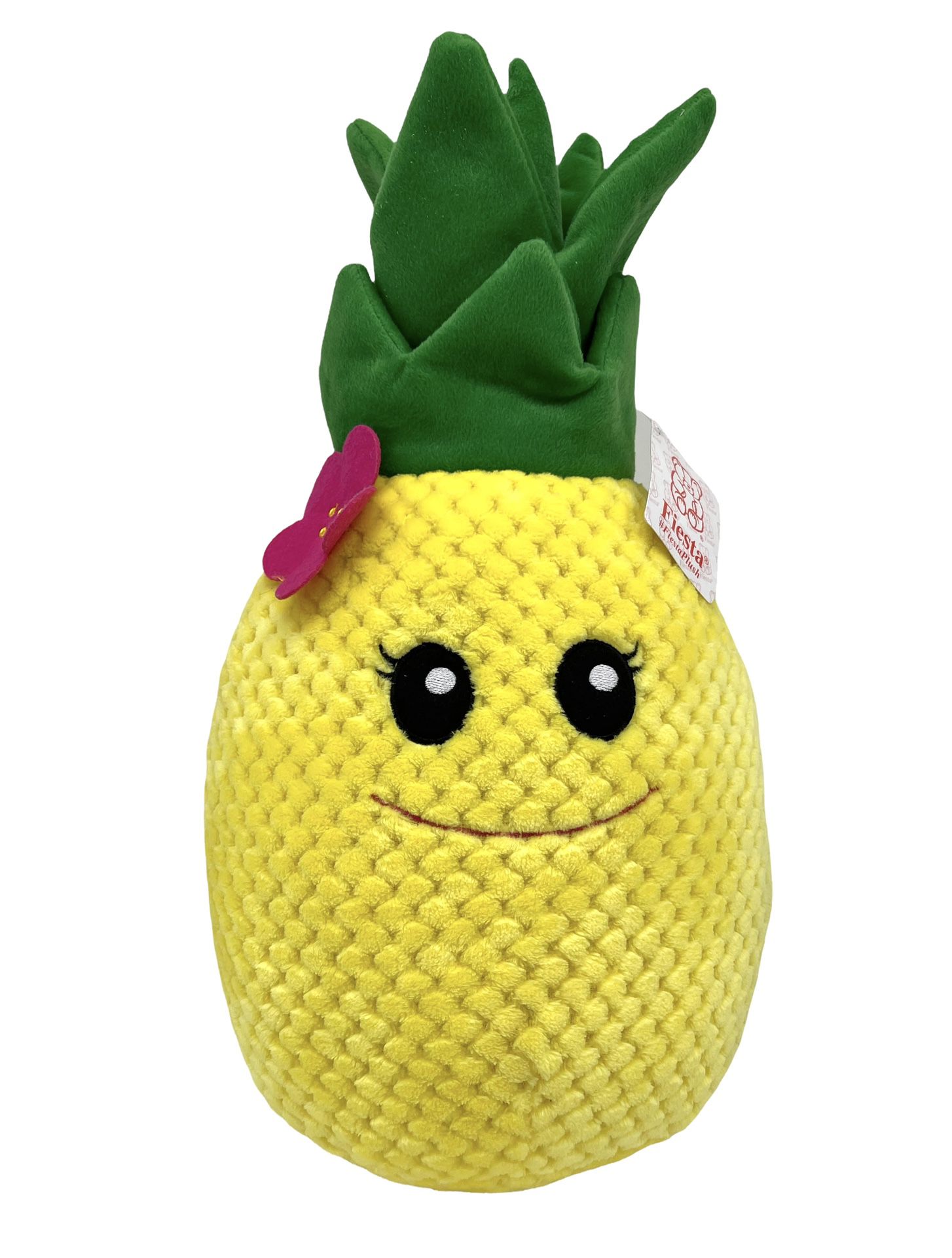 Giant Pineapple with Flower Plush Yellow Soft Extra Large 19 inches Girl Soft