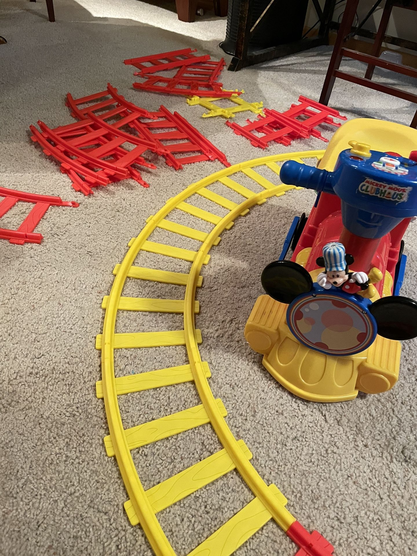 Kiddieland Mickey Mouse Ride On Train - Small Toddlers