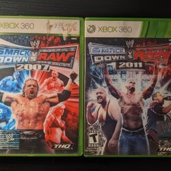 Xbox 360 Games Smackdown Vs Raw x2 for Sale in Glendale, CA 