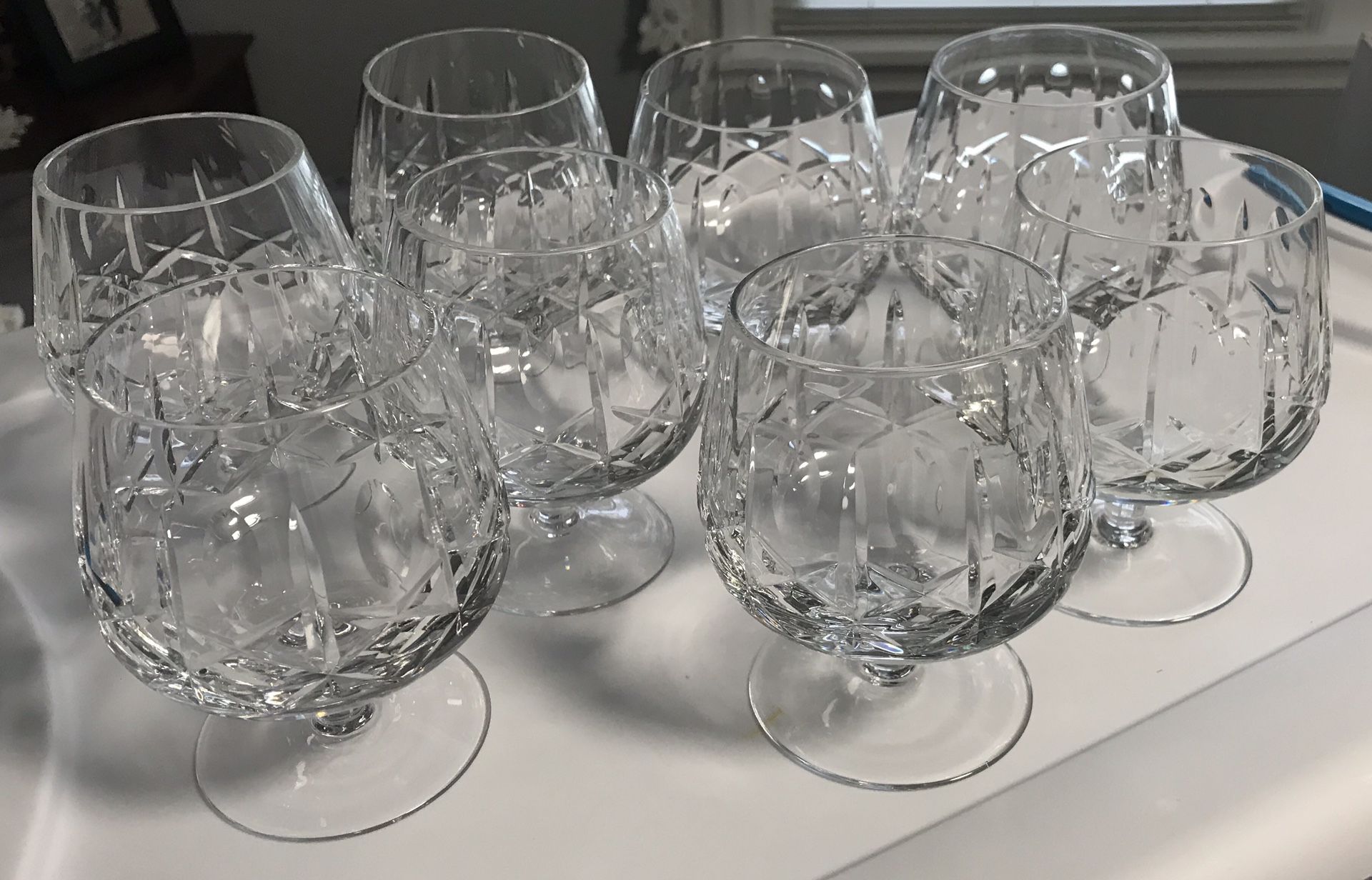 CROSS & OLIVE Vintage Crystal Brandy Snifter Glasses (set of 4) for