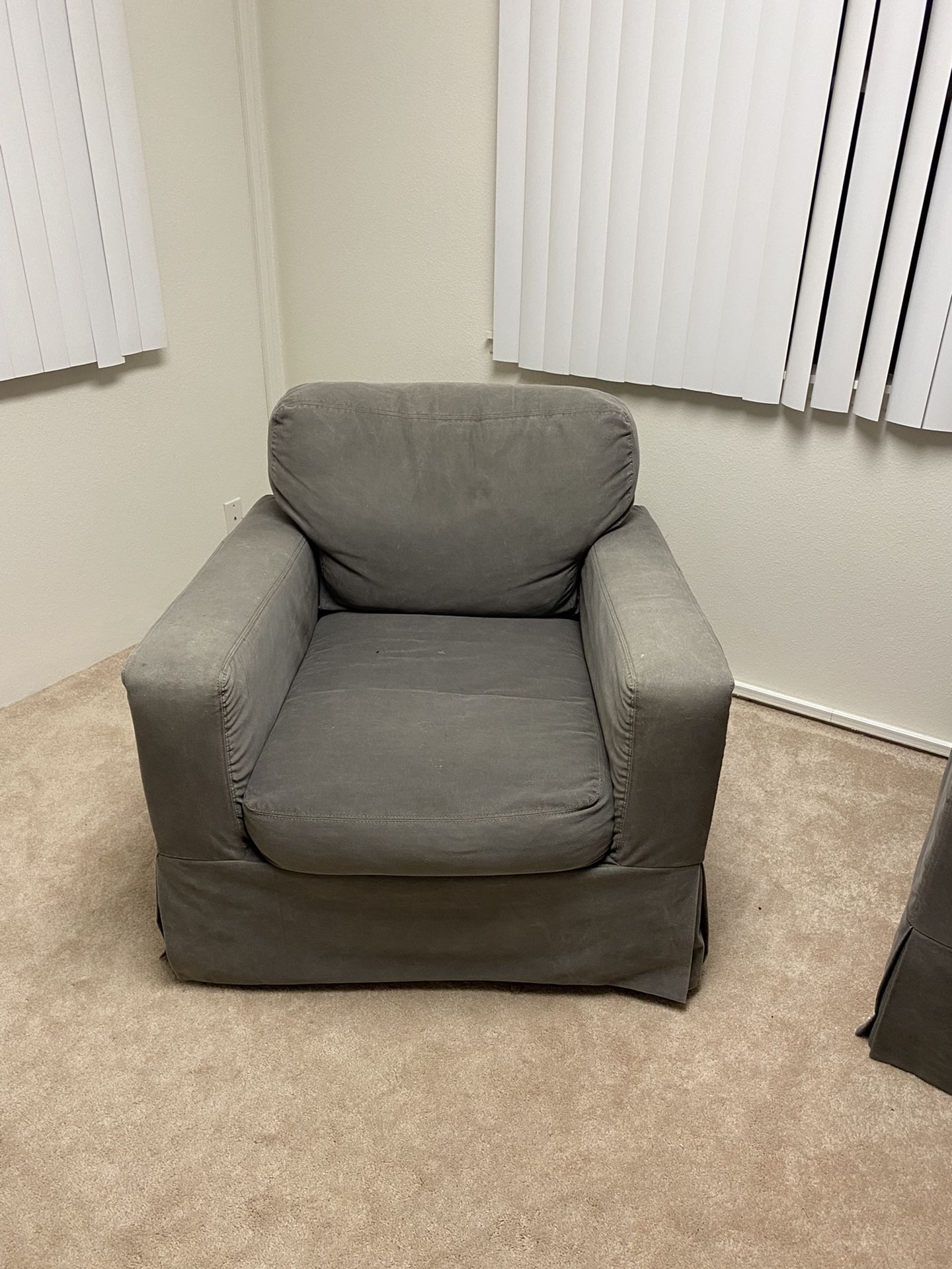 Couch and Swivel Rocker Chair