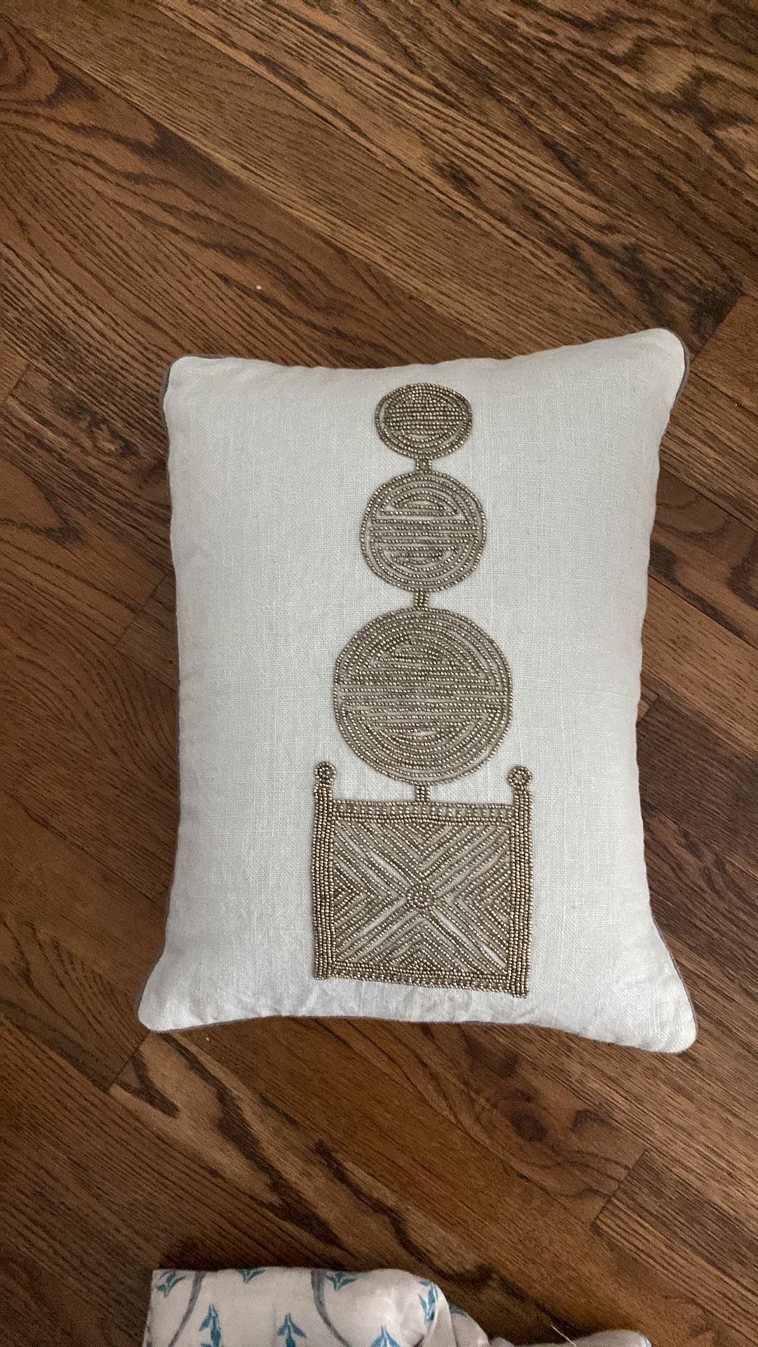 Jonathan Adler Beaded Topiary Pillow