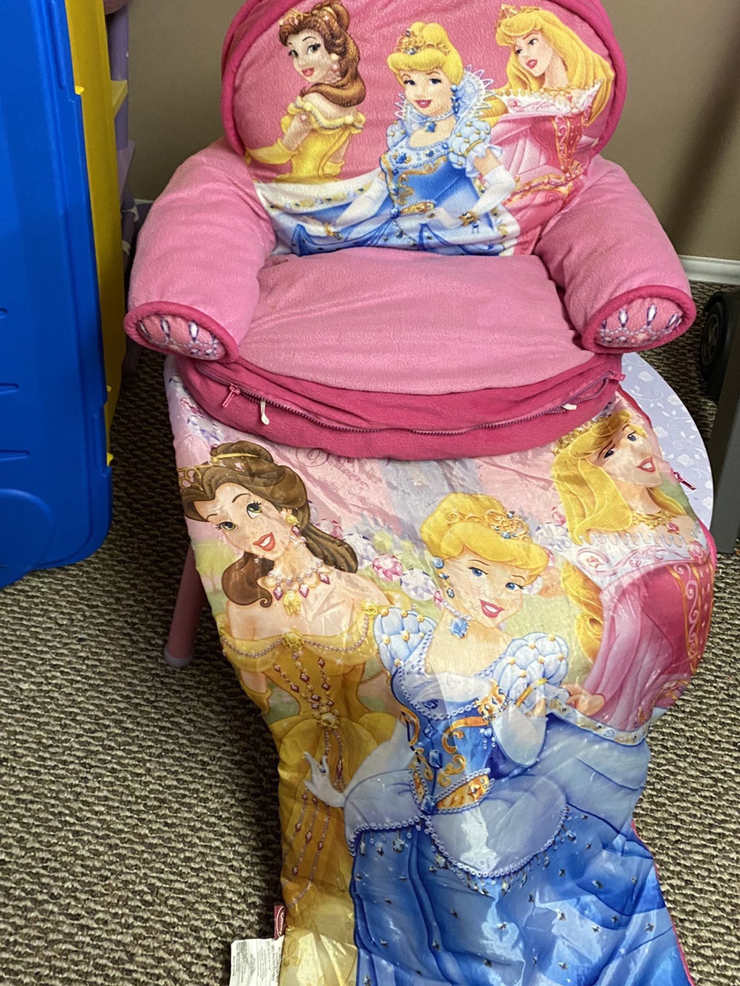 Princess Chair And Sleeping Bag