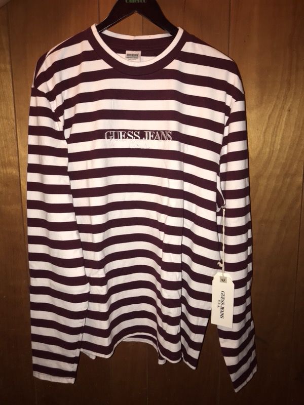 Guess Jeans Striped Sleeve Asap Rocky Ian Connor ComplexCon for Sale in CA - OfferUp