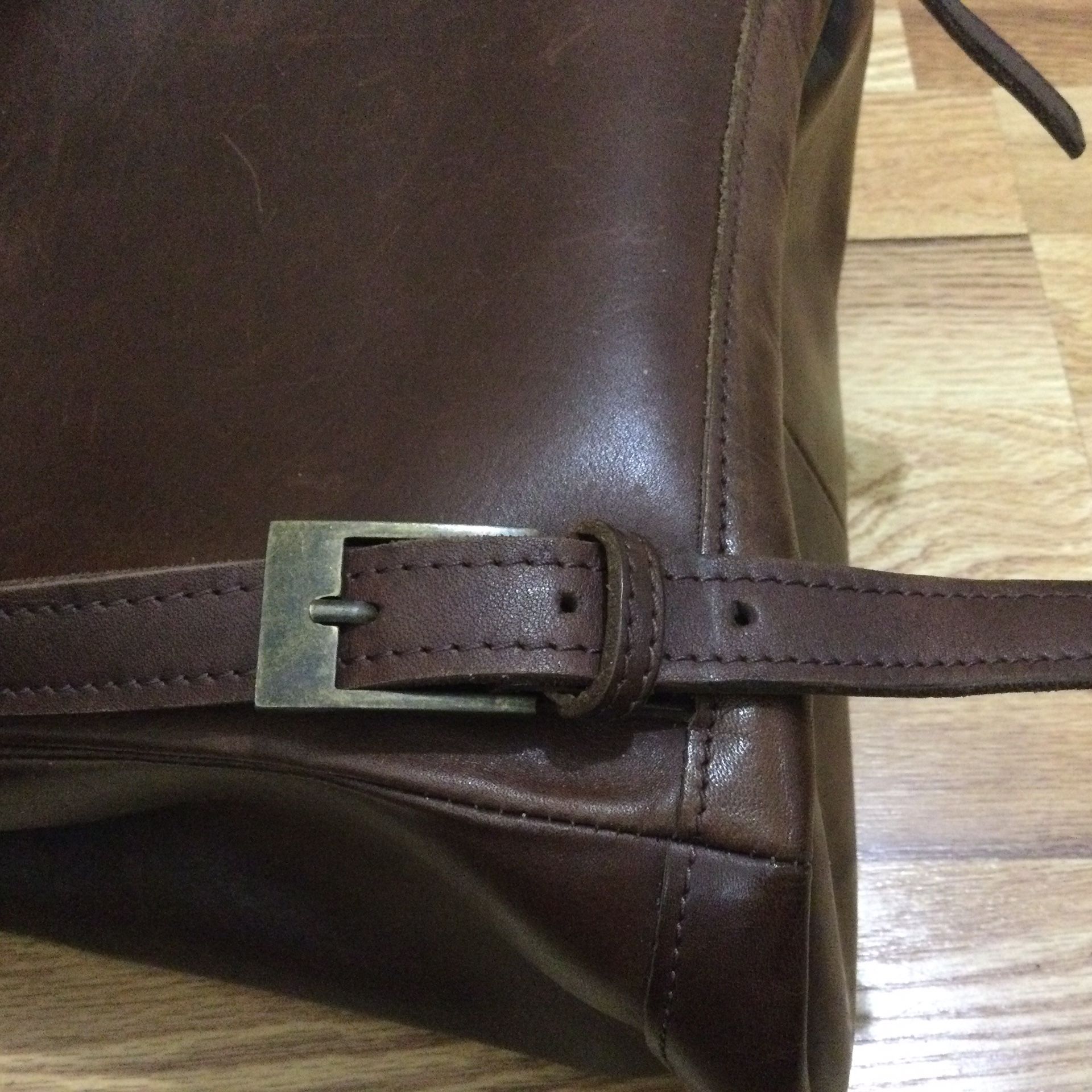 L.L. Bean Brown Leather Backpack