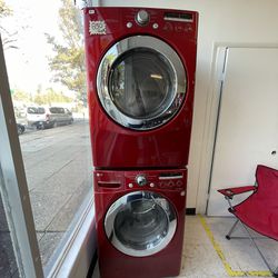 LG Front Load Washer And Gas Dryer Set Used In Good Condition With 90days Warranty  Thumbnail