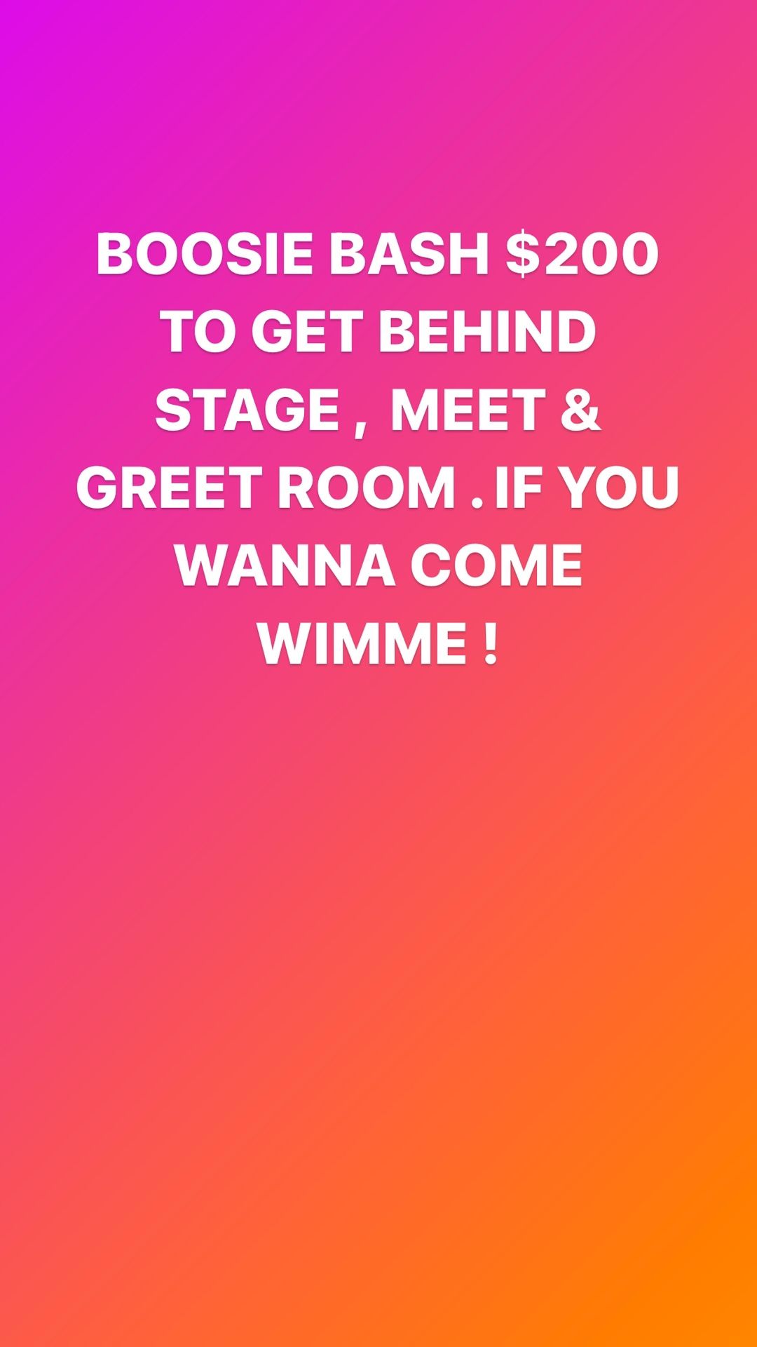 Boosie Bash
