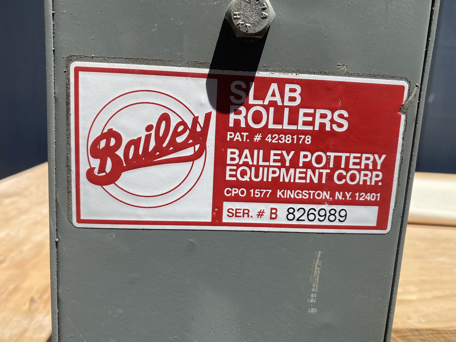 Slab Roller Bailey DRD/II 30 inch wide with table. slabs ceramics pottery art studio hand building