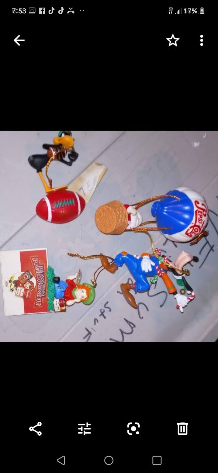 Assorted Christmas decorations