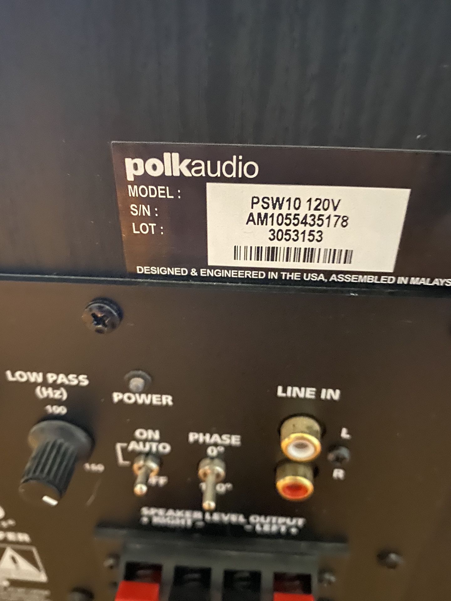 Polk Audio Subwoofer