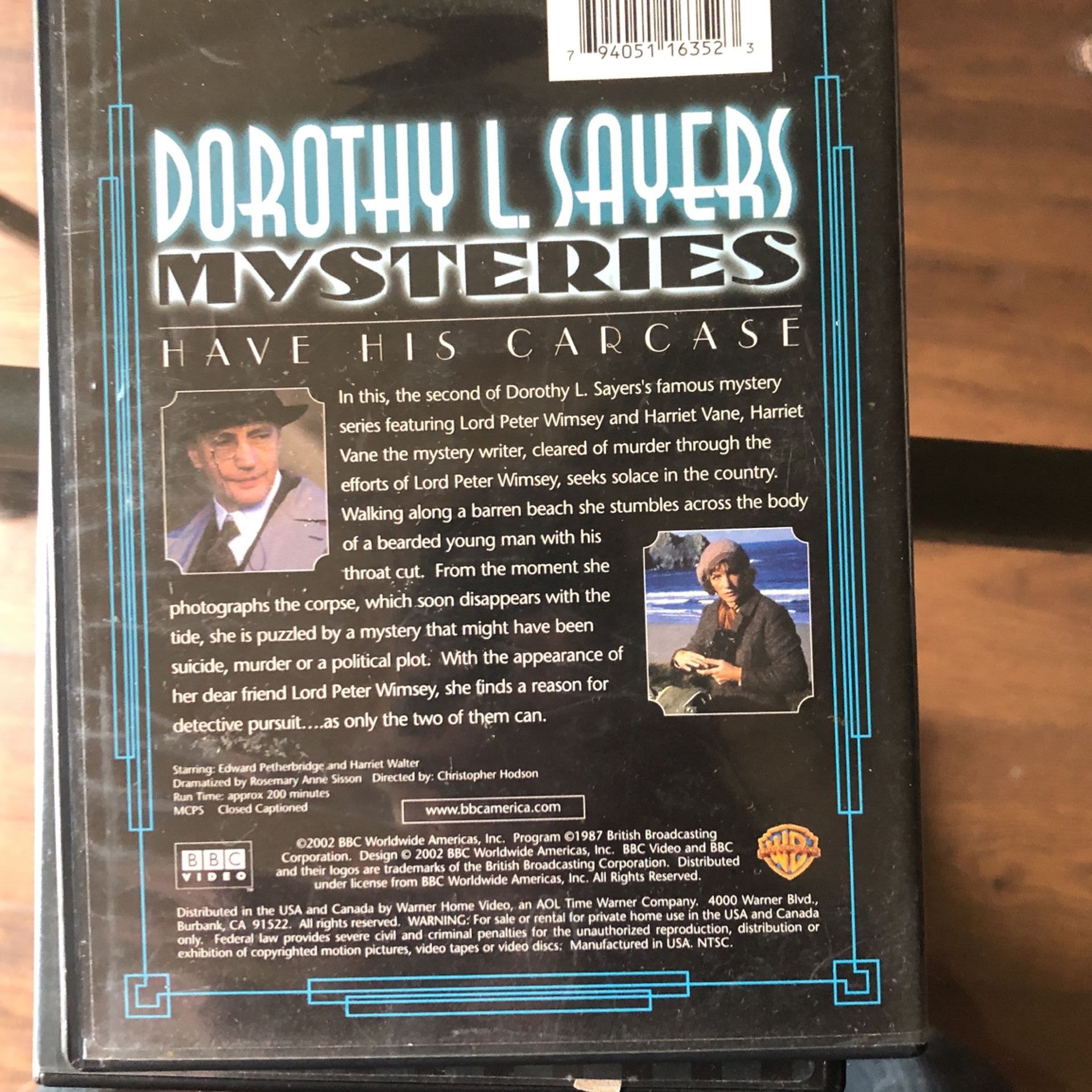 Dorothy  L Sayers 3 Dvds 