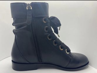 Kate Spade Ruby Leather Combat Boots Thumbnail
