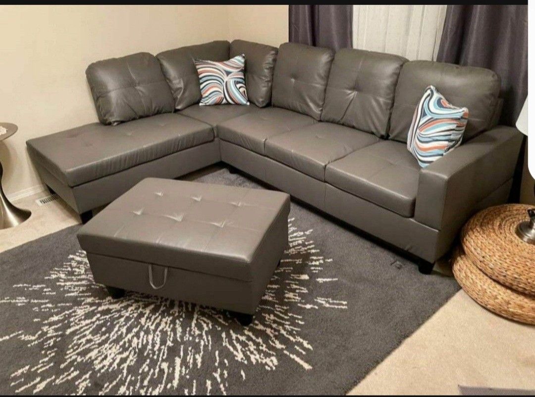 New Sectional And Ottoman