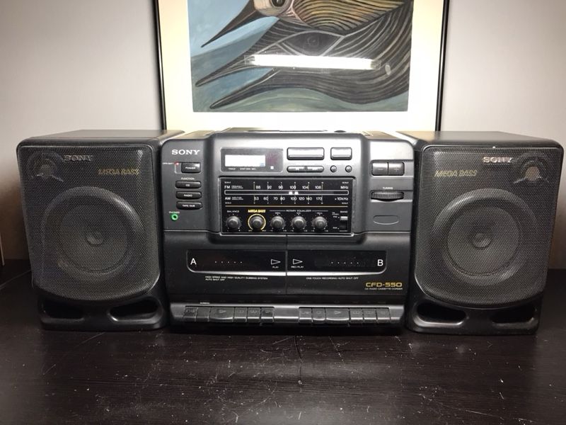 Vintage SONY CFD-550 Mega Bass Stereo Boombox for Sale in Houston, TX ...