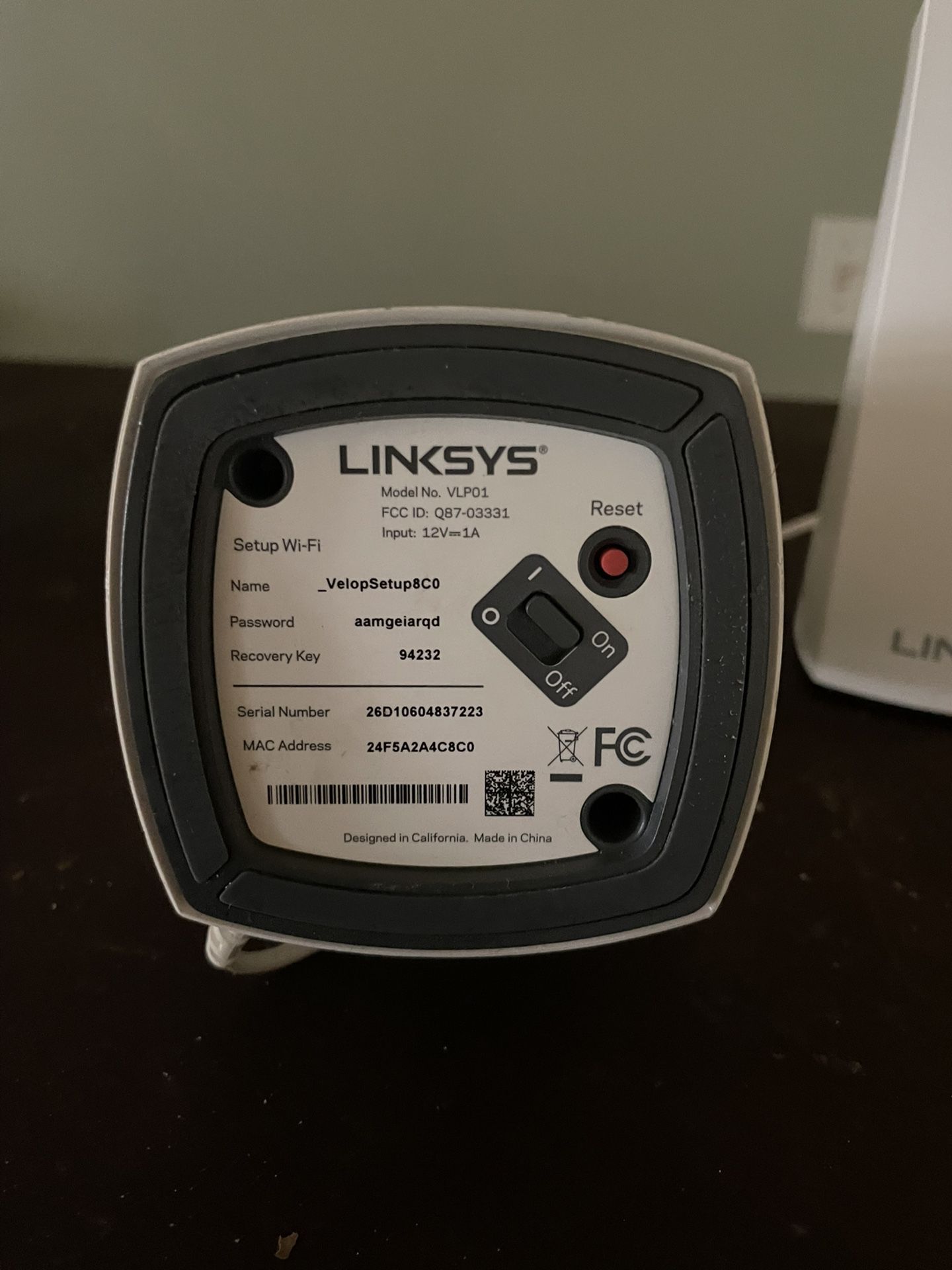 Linksys Wireless Router / Wifi