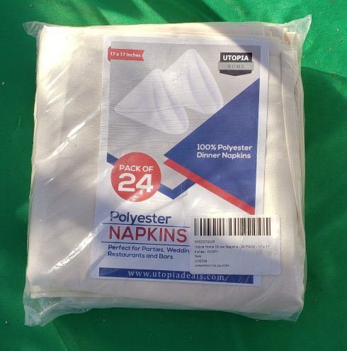 25 Pk. Ivory Fabric Napkins 