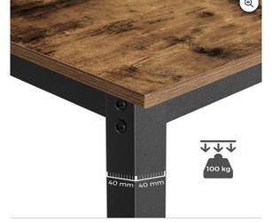 Bar Table Set, Bar Table with 2 Bar Stools, Dining table set, Kitchen Counter with Bar Chairs, Industrial for Kitchen, Living Room, Party Room, Rustic Thumbnail