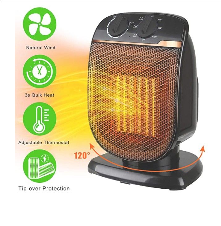 Ceramic fan heater