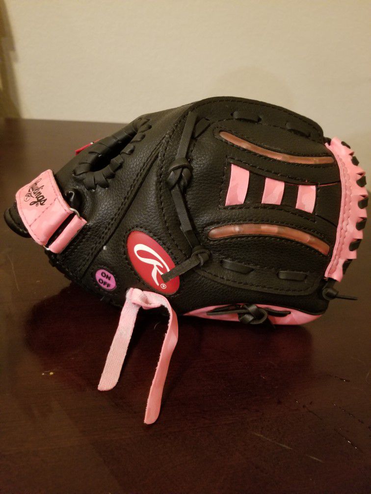 Rawlings "Girls Rule" Lightning Series Baseball Glove  9.5"/ LS95P  