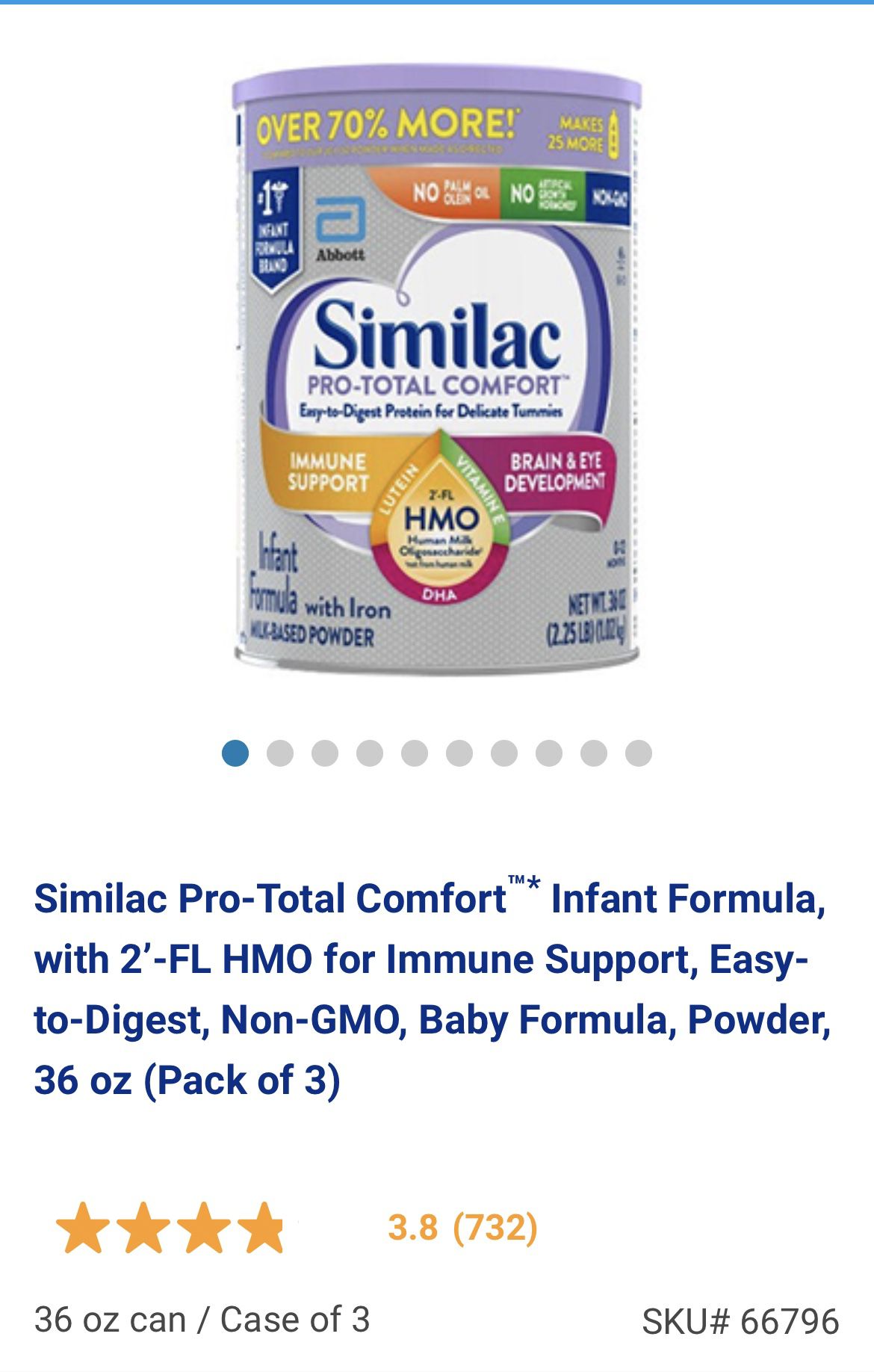 Similac Pro Total Comfort Baby/Infant Formula