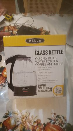 Glass kettle - new - never used Thumbnail
