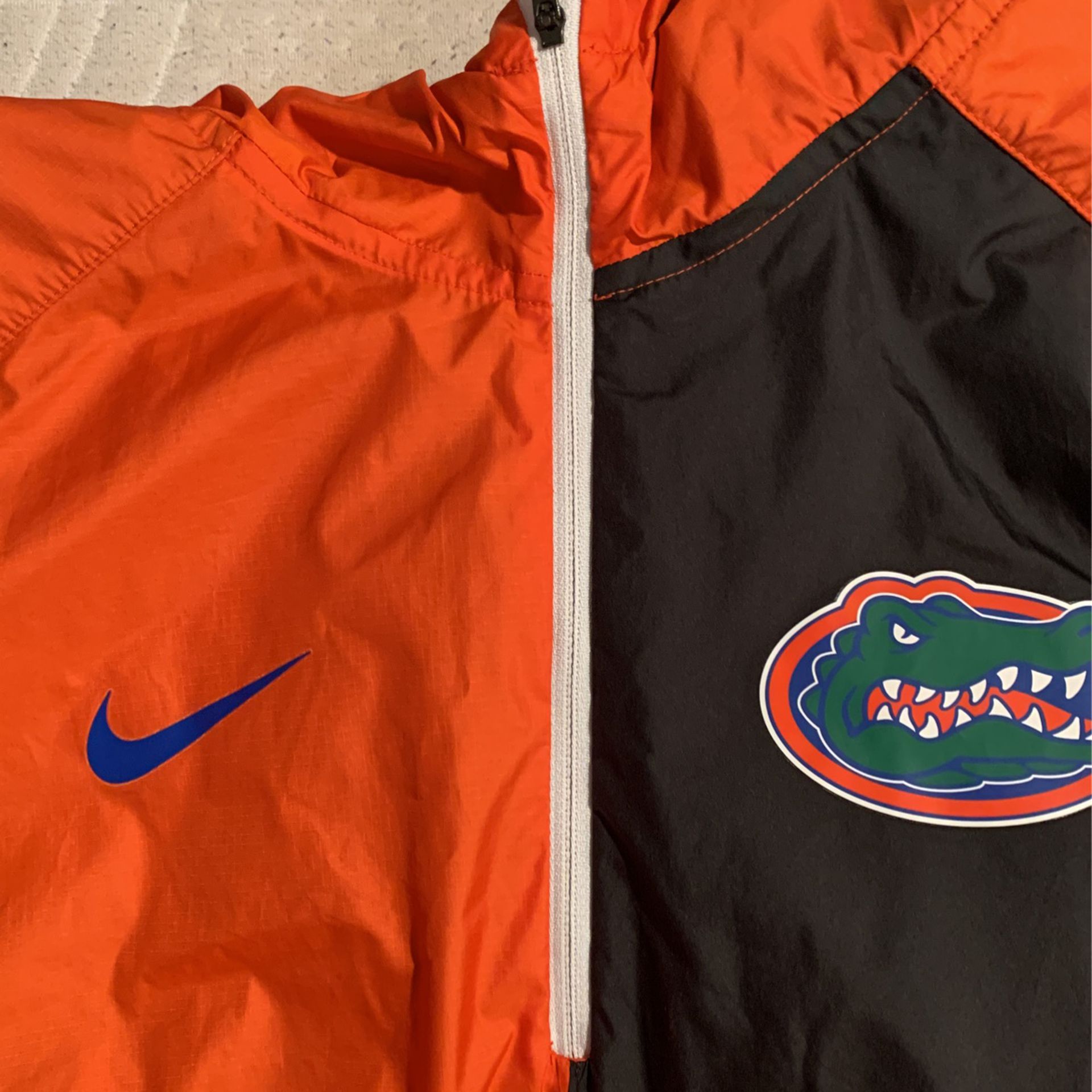 Large Florida Gators Orange Windbreaker Jacket