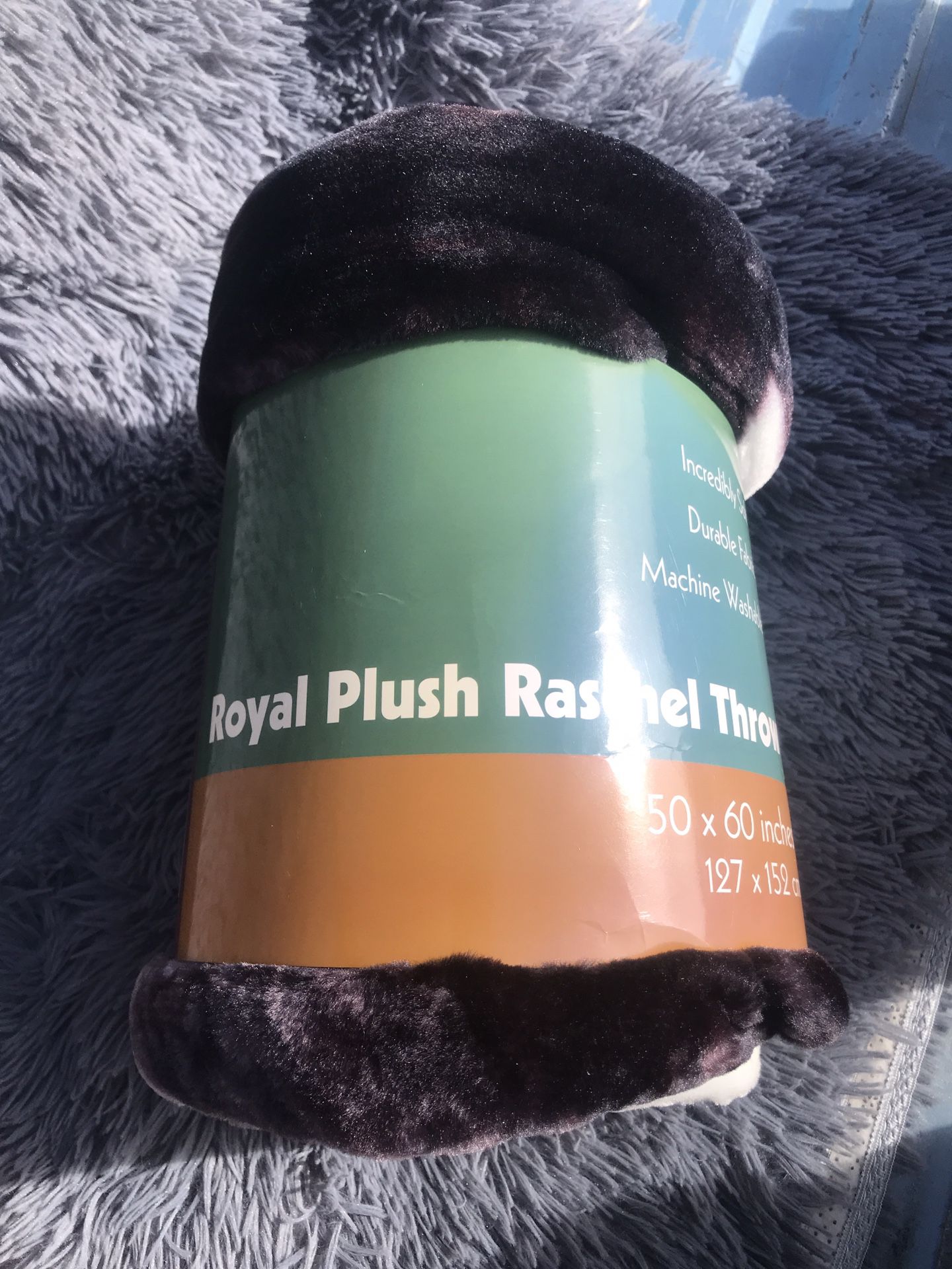 Blanket -Royal Plush Raschel Blanket Soft throw Puppies 50" x 60" / 127x152cm