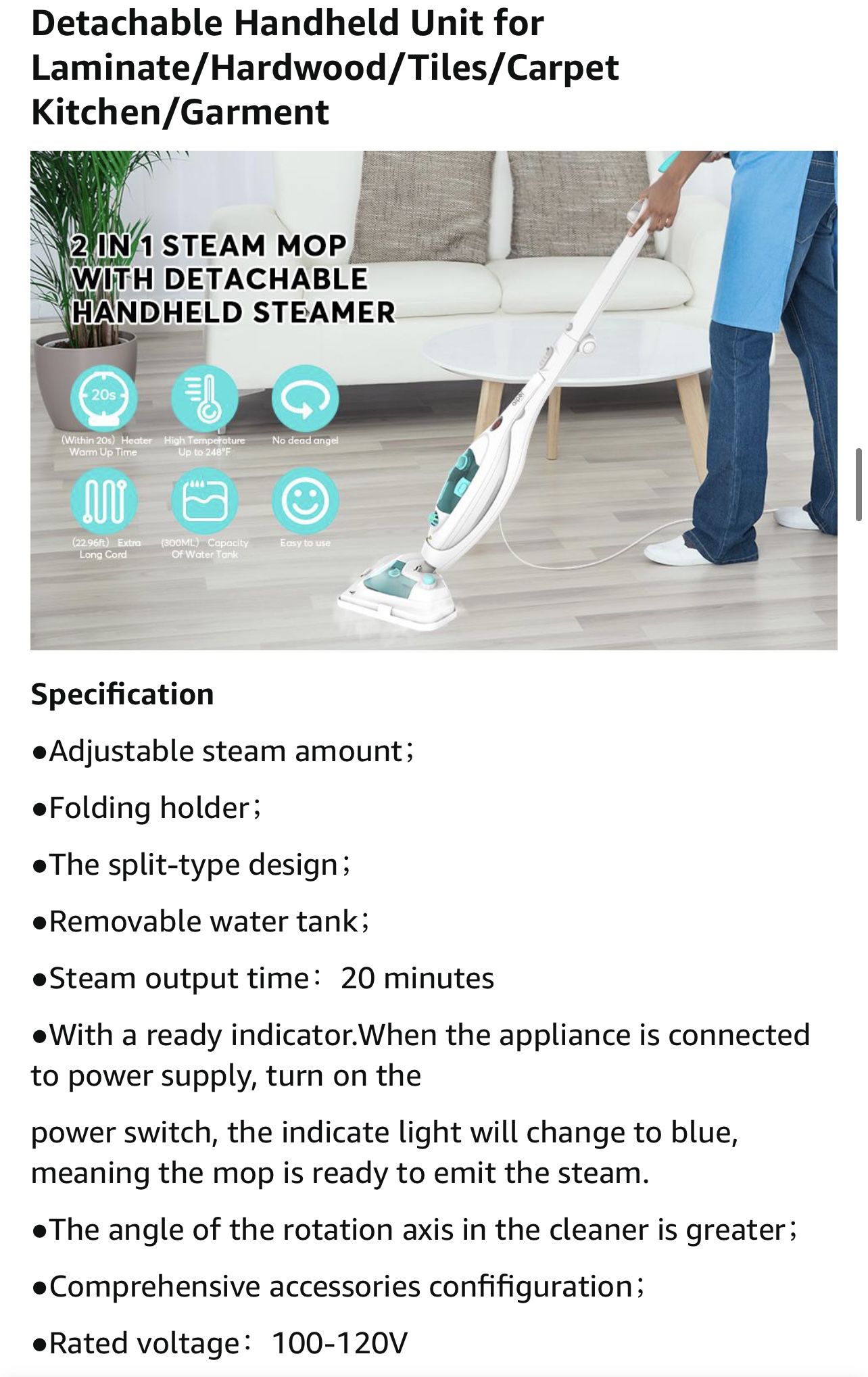 NEW 14 in 1 Multifunction steam mop
