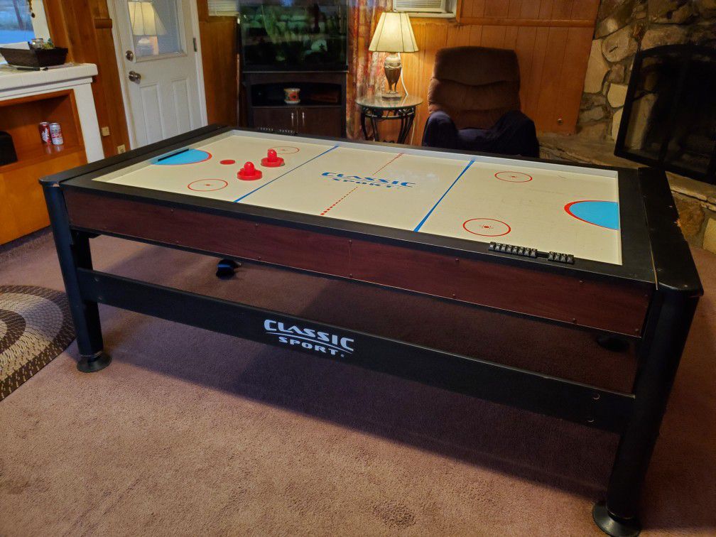 Pool Table/Air Hockey Classic Sports Table