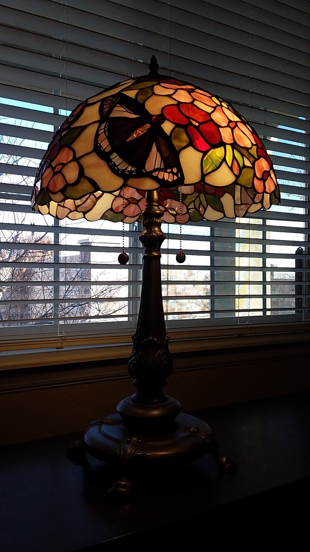 Stained Glass Lamp 27"