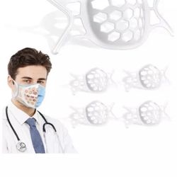 Silicone Breathable Face Mask Bracket, Certified, White Thumbnail