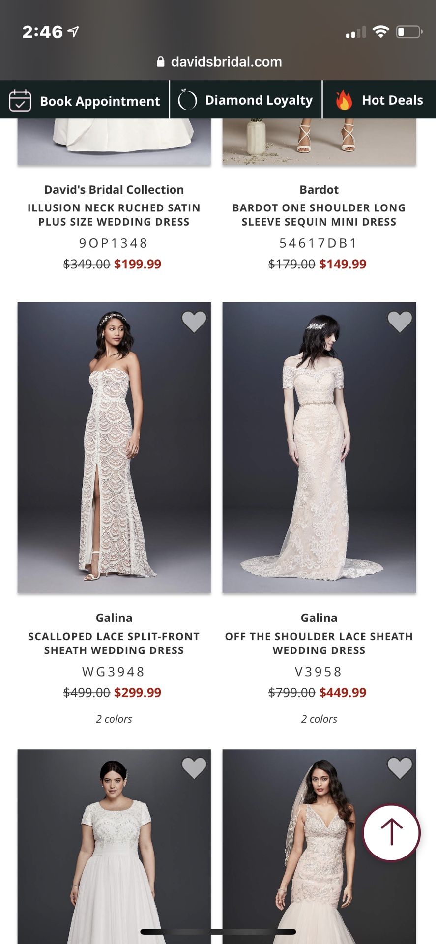 David’s Bridal Wedding Dress Ivory Honeycomb Corset