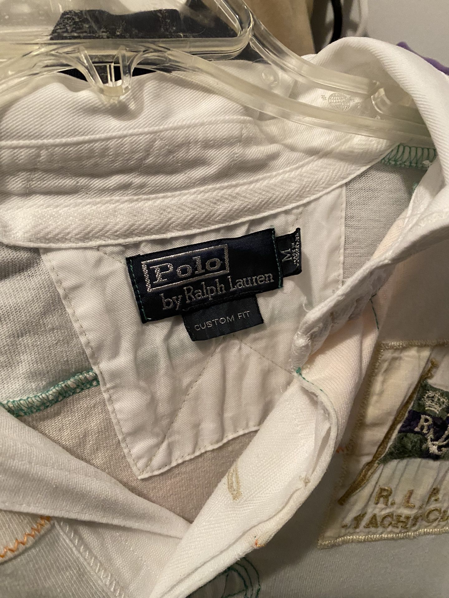 Ralph Lauren Polo Men’s Yacht Club Polo Shirt - Sz M Custom Fit