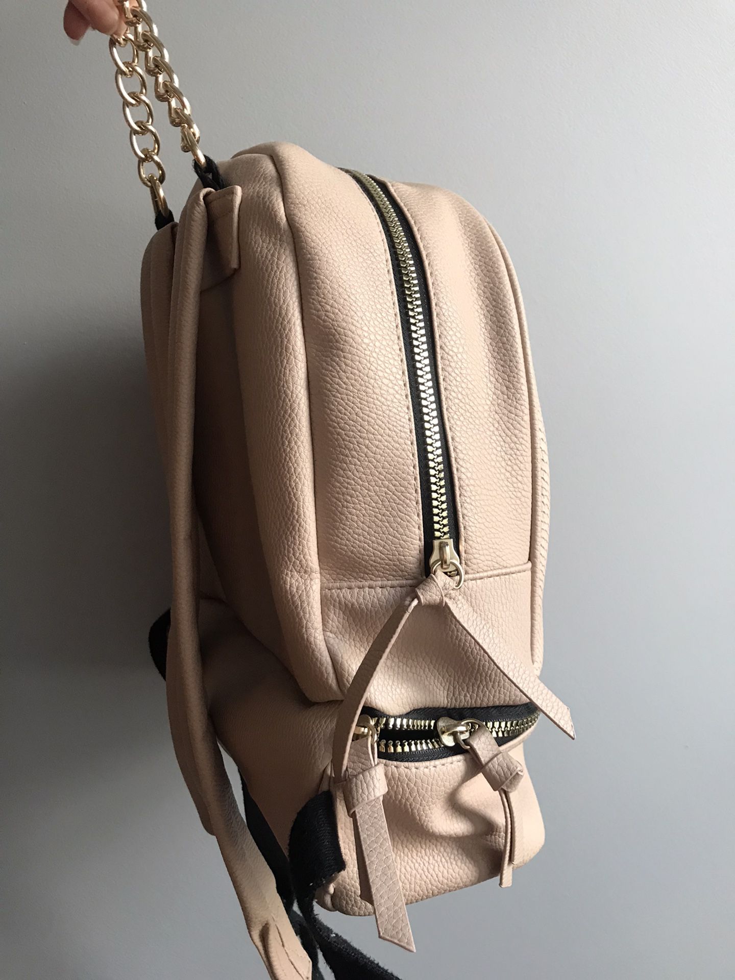 Primark Pink Snakeskin Backpack