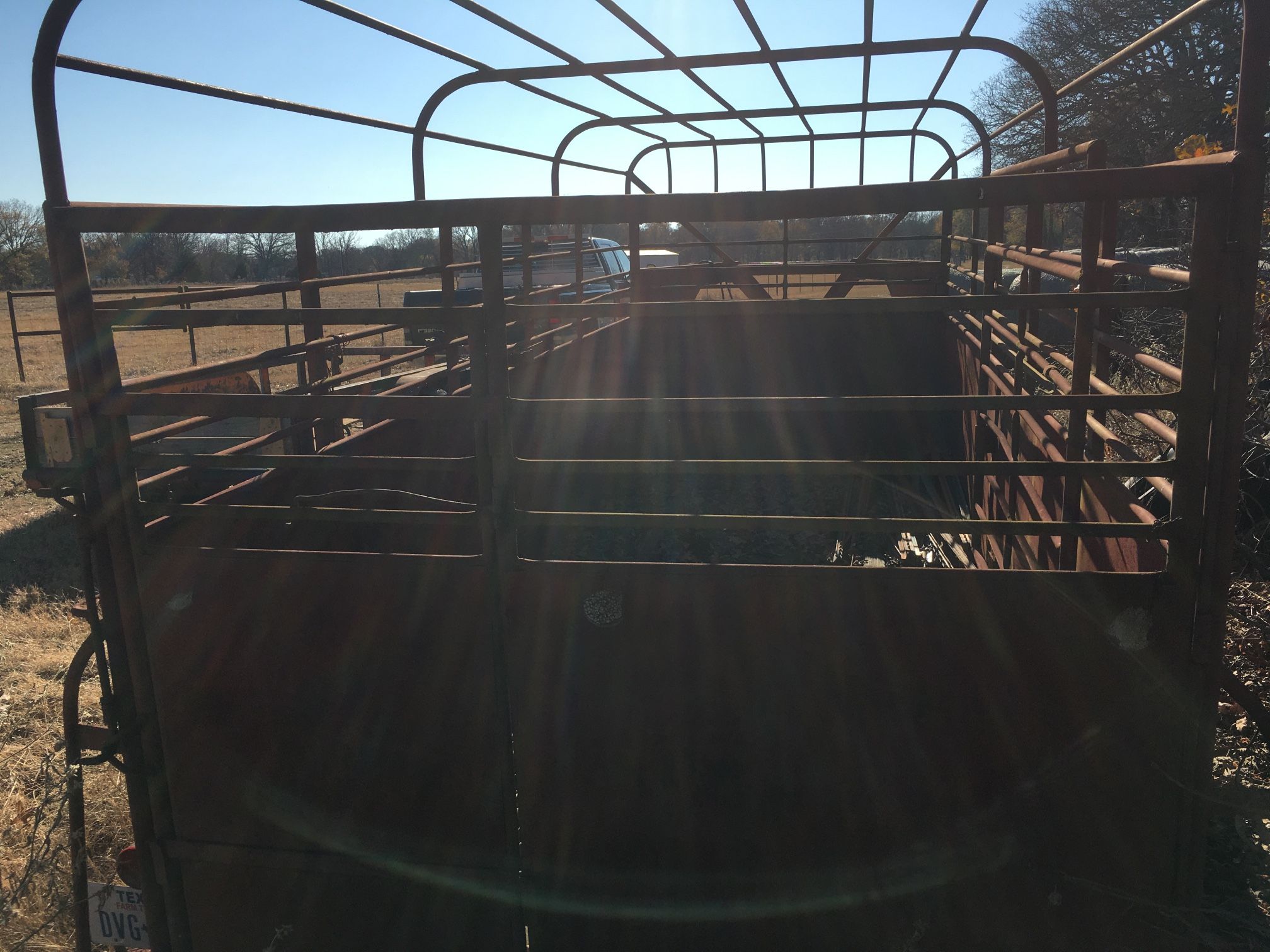 Solid steel gooseneck cattle trailer. $3500 obo