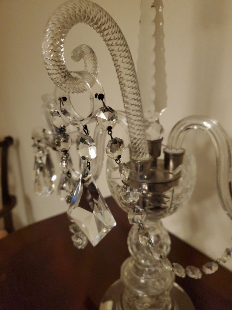 Crystal Candlelabras From The Early 19 Century 