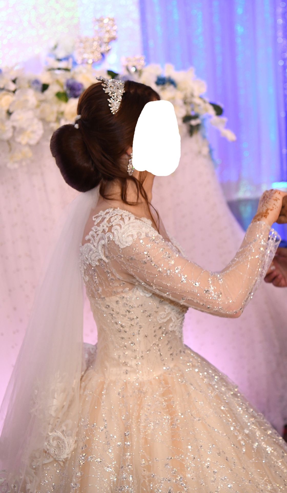 European Wedding dress With Veil