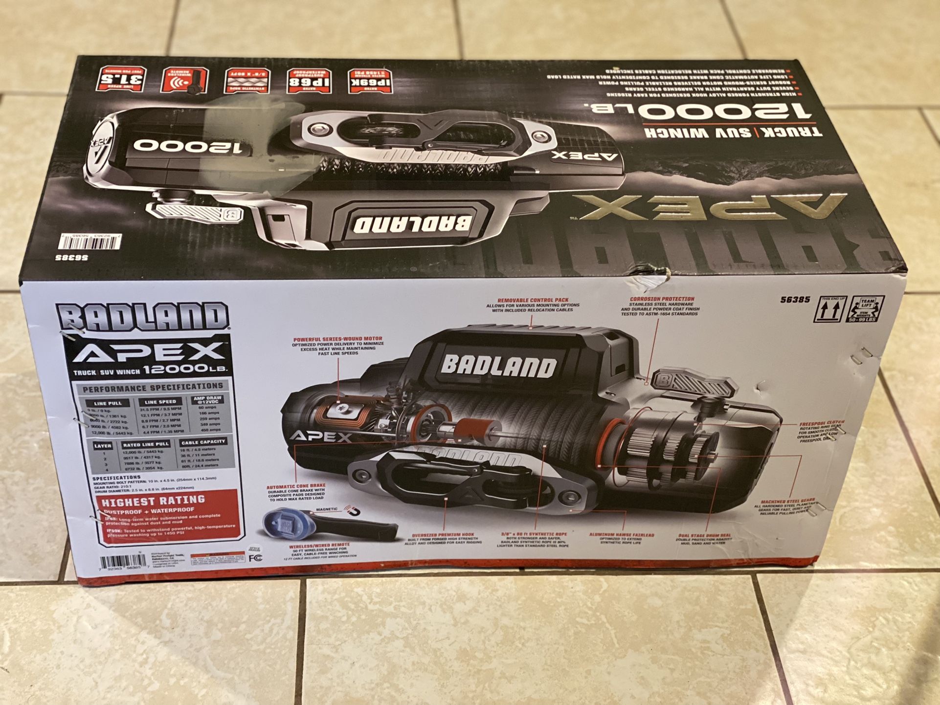 Badland Apex 12,000 Lbs Winch