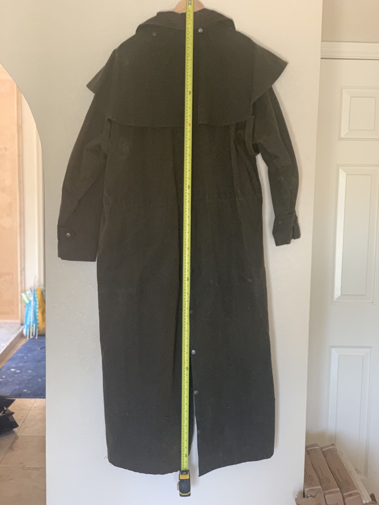 Kakadu Traders Oilskin Drovers Duster Coat XL